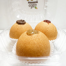 Load image into Gallery viewer, Buñuelo Filled 3 pack - Nutella, Guava, Caramel

